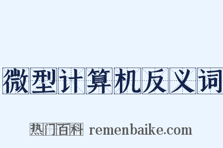 微型计算机反义词是什么意思的图片